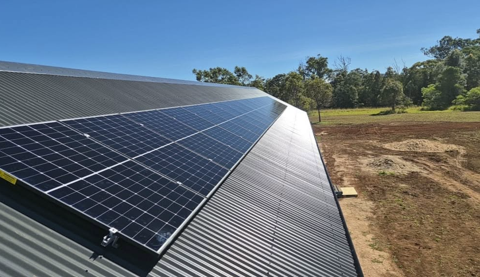 Solar array on the roof of a Wondecla home