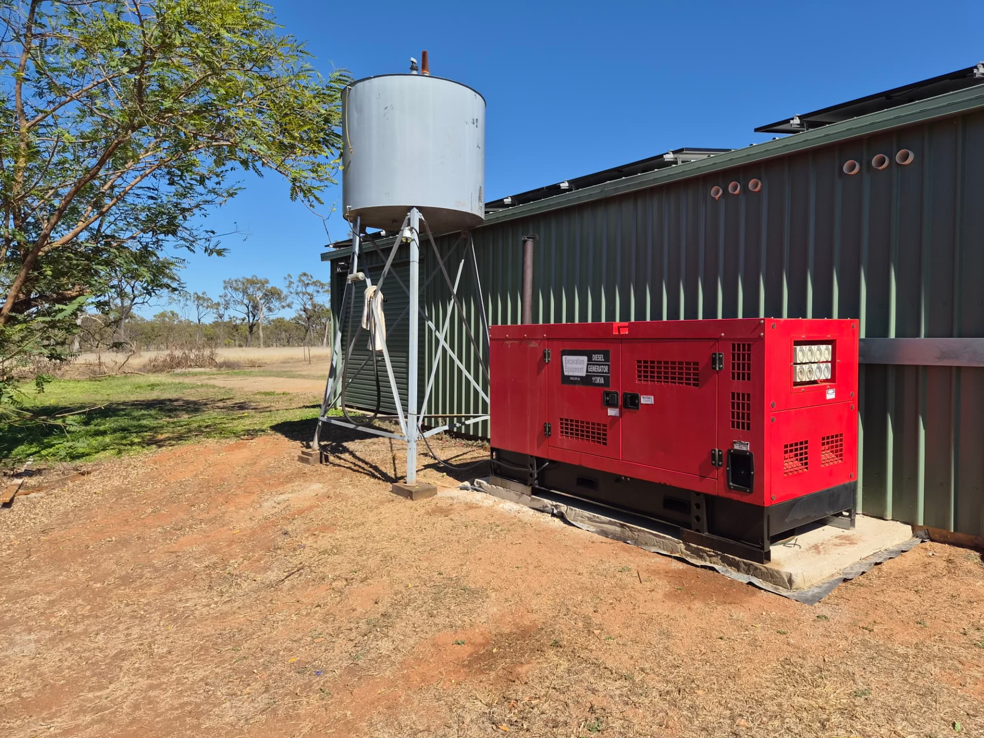 113 kVA diesel generator for extended back-up cover